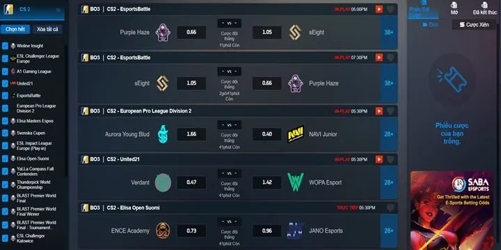 Giới thiệu sảnh E-sports 789Win